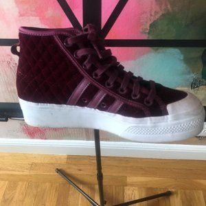 Womens Adidas Nizza Quilted Hightops